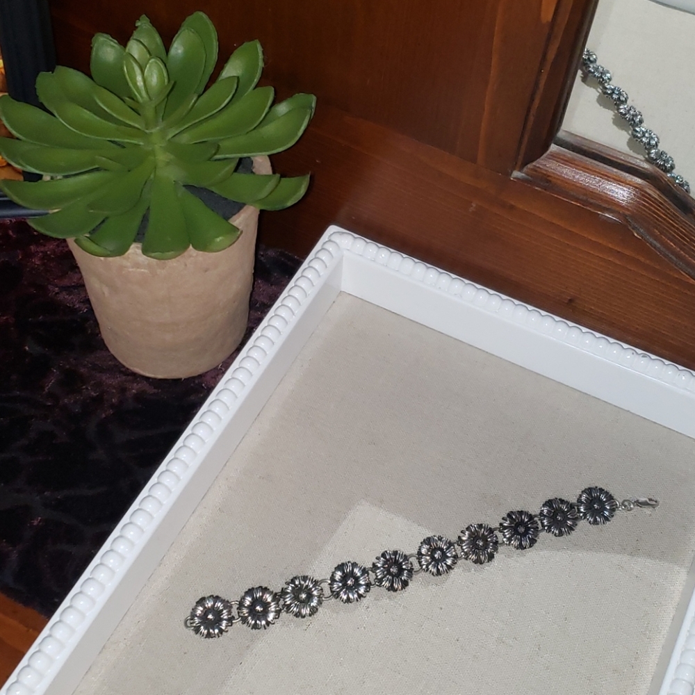 Sterling Silver Sunflower 🌻 Bracelet